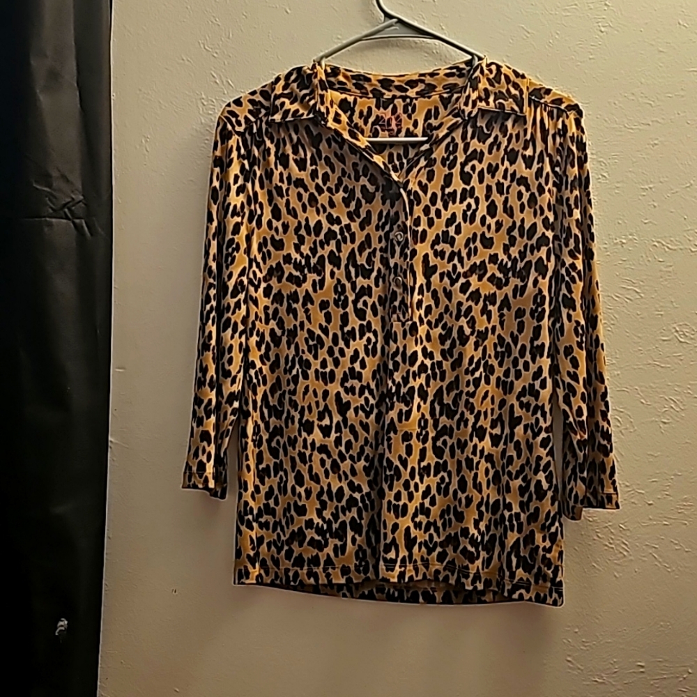Cheetah Print Blouse